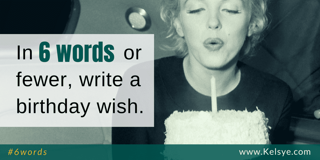 USED 6words rect birthday wish