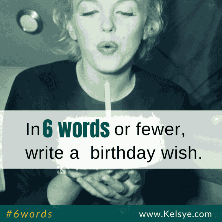 USED 6words sq birthday wish